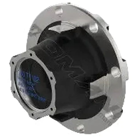 Automann 150.T1102 outboard trailer hub mounted on a wheel, showing the metal hub assembly for boat trailer attachment.