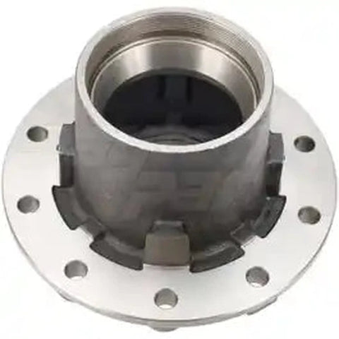 Automann trailer wheel hub model 150.T1205 with metal mounting plate and wheel studs, suitable for heavy-duty trailer applications.