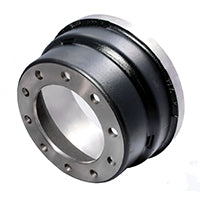 Automann brake drum 15-inch diameter by 4-inch width, automotive brake component with vented design and mounting holes.