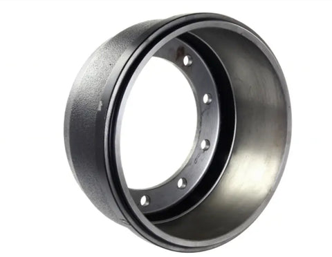 Automann brake drum measuring 16.5 inches by 6 inches, showing the metal surface and mounting holes for heavy-duty vehicle use.