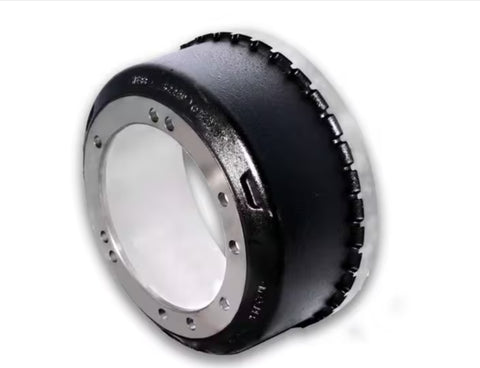 Automann brake drum 16.5-inch diameter by 7-inch width, durable metal construction, designed for heavy-duty vehicle braking systems.