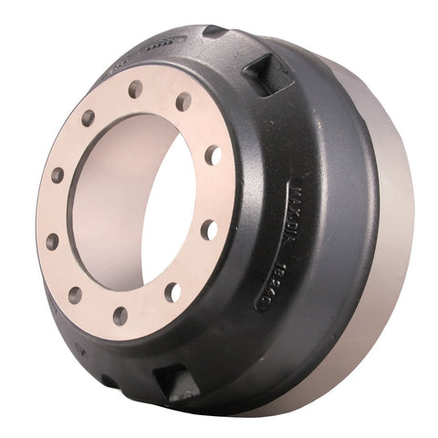 Automann brake drum, 18-inch diameter and 7-inch width, with a smooth metal surface and bolt holes for vehicle braking systems.