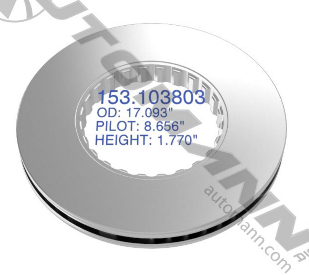 153.103803- Air Disc Rotor