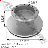 153.110705 - Air Disc Rotor 12.813in