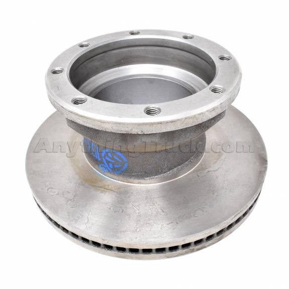 Automann air disc rotor 12.813-inch with ventilation fins, designed for heavy-duty truck braking systems.