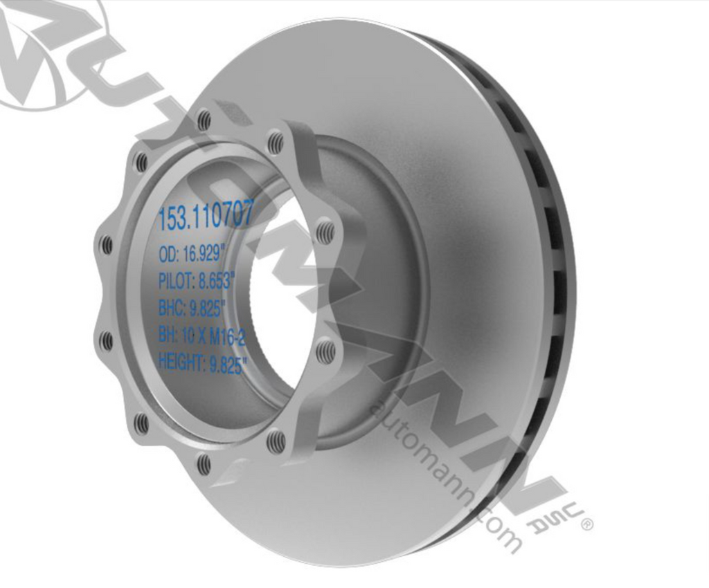 153.110707- Air Disc Rotor 16.929in