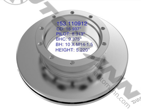 153.110912 - Air Disc Rotor