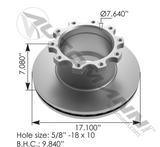 153.111457 - Air Disc Rotor 17.000in