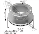 153.118A1145- Air Disc Rotor 15.250in