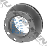 153.118A1145- Air Disc Rotor 15.250in