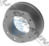 153.118J1076 - Air Disc Rotor 15.250in