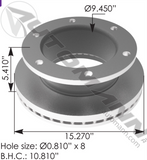 153.118P1186- Air Disc Rotor 15.270in