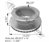 153.118U1009 - Air Disc Rotor 15.270in