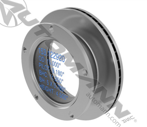 153.12292 - Hydraulic Disc Rotor 15.000in