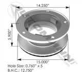 153.122962 - Hydraulic Disc Rotor 15.000in