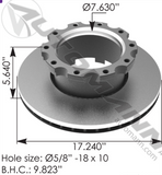 153.123547 - Air Disc Rotor 17.240in