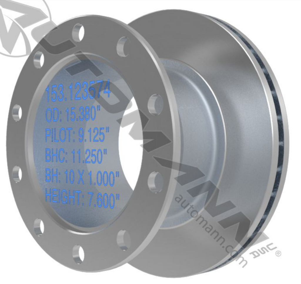 153.123574 - Hydraulic Disc Rotor 15.380in