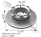 153.123647 - Air Disc Rotor 17.100in