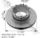 153.127856- Air Disc Rotor