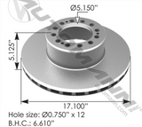 153.13004 - Air Disc Rotor 17.100in