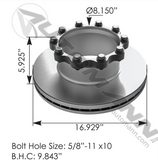 153.130049 - Air Disc Brake Rotor Kit