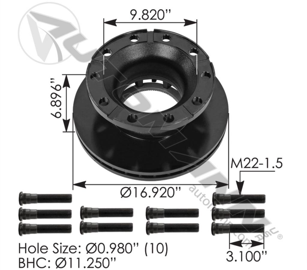 153.1700240.S1WE - Air Disc Rotor 430mm WEMC