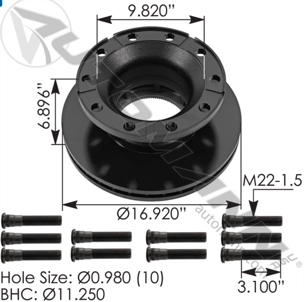 153.1700240.S1 - Air Disc Rotor 430mm WEMC