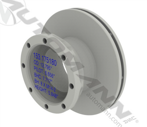 153.17518 - Air Disc Rotor 12.795in