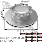 153.1802081 - Air Disc Rotor 16.875in