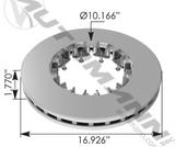 153.1802569 - Air Disc Rotor 16.926in