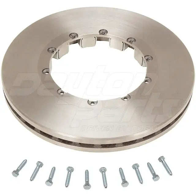 Automann air disc rotor 16.926-inch for heavy-duty vehicle braking systems, shown in close-up view.