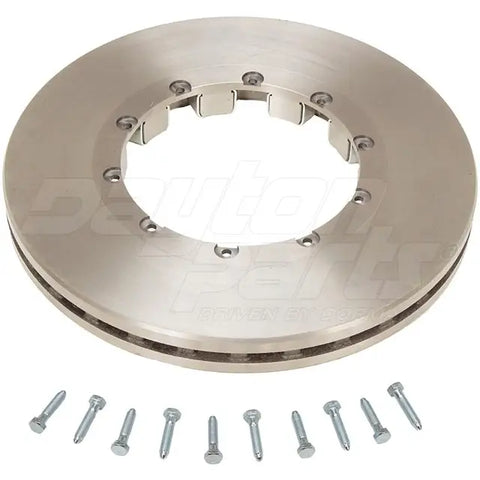Automann air disc rotor 16.926-inch for heavy-duty vehicle braking systems, shown in close-up view.
