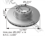 153.1802669- Air Disc Rotor 16.980in