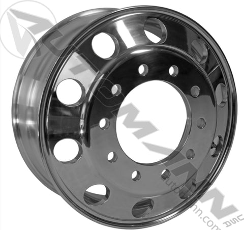 157.A225X825HP-LWAS- Hub Pilot 22.5x8.25 Aluminum LW A-Shine - Nick's Truck Parts