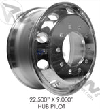 157.A225X900HP-10K- 10K - Hub Pilot 22.500in X 9.000in Aluminum - Nick's Truck Parts