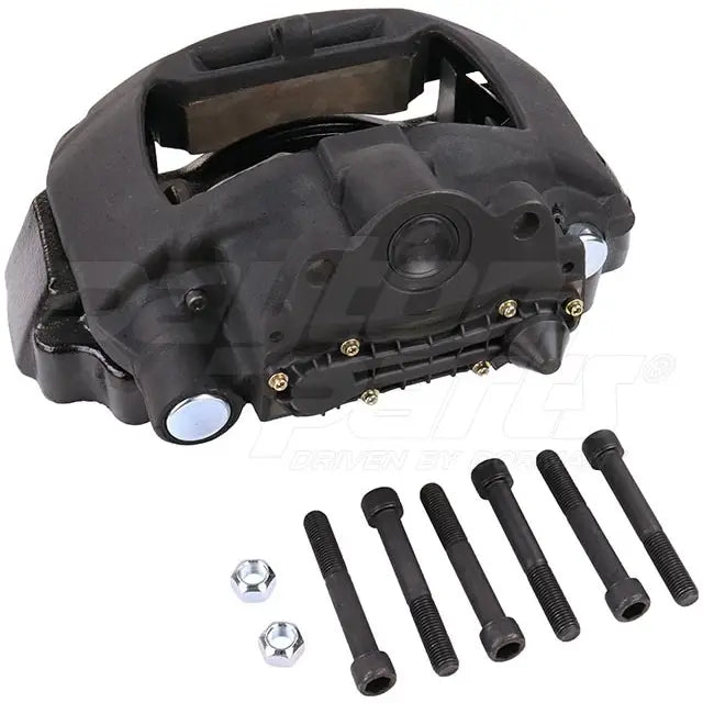 Automann Air Disc Brake Caliper with Carrier ADB22XV, silver metal component with mounting features and hydraulic connections.
