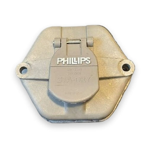 Automann PHI16-7602 socket breaker 7-way STA-DRY without breaker, showing a durable electrical socket breaker for heavy-duty use.