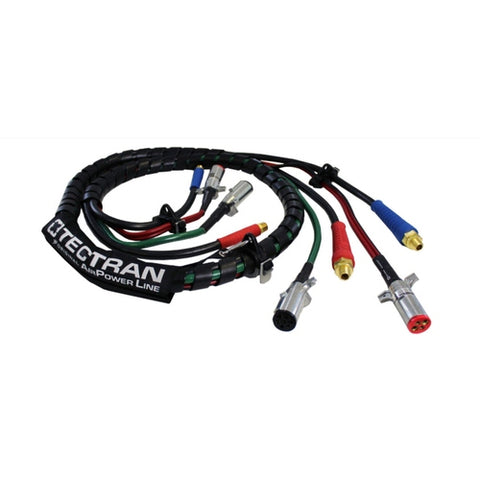 Tectran 169107D Air Power Line 10 ft. 4-in-1 heavy-duty air hose with connectors, designed for versatile air supply applications.