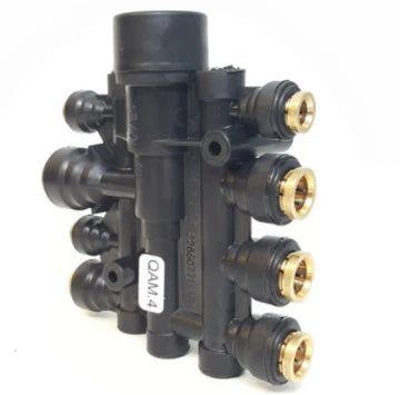 Automann 170.1022 Air PPV Manifold for Mack and Volvo trucks, durable metal construction with multiple connection ports