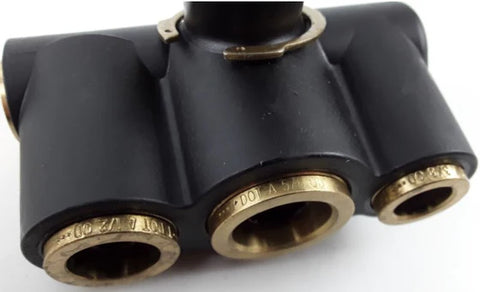Automann 170.1024 air manifold with multiple ports for efficient air distribution in industrial applications