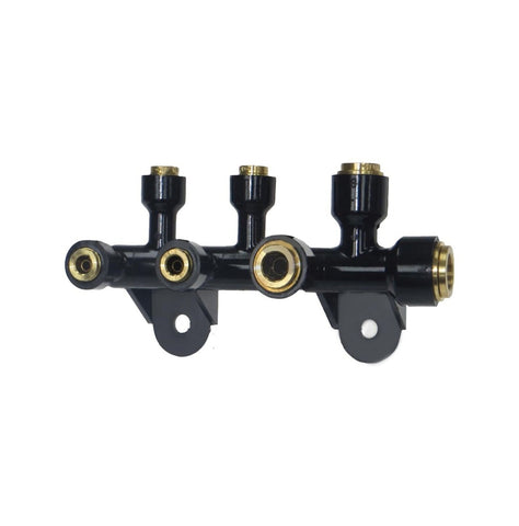 Automann 170.1028 air manifold showing multiple connection ports for vehicle air systems.