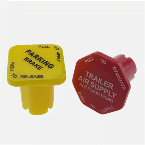 Automann 170.12745 red and yellow manifold dash knob set with multiple control knobs for vehicle dashboard.