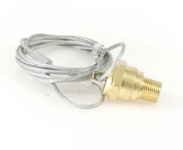 Automann drain valve 3/8in NPT with 60-inch cable, featuring a durable metal body and valve handle for fluid control.