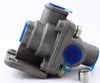 Automann 170.229509-LQ2 front axle brake valve, automotive part with metal fittings and valve mechanism for vehicle braking systems.