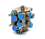 Automann 170.286773-E7 brake foot valve showing metal construction and connection ports for vehicle braking systems.