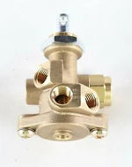 Automann 170.401029 parking brake valve with 2-way check valve, showing metal body and inlet/outlet ports for vehicle brake system