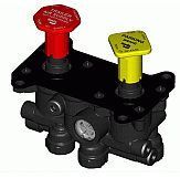 Automann MV3 Type dash control module with manifold design, featuring buttons and display for vehicle dashboard control.
