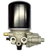 Automann Wabco SS1200 Type Coalescing Air Dryer assembly with filter and fittings for industrial air systems.