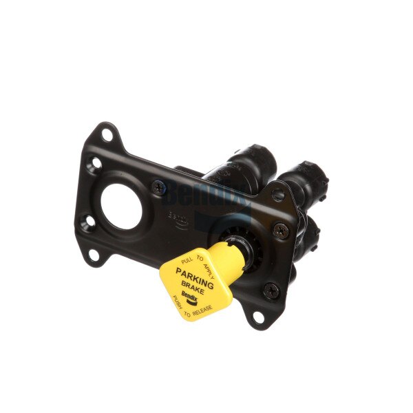 Automann OE Bendix PPDC dash control valve with multiple ports and control mechanism for vehicle dashboard operation.