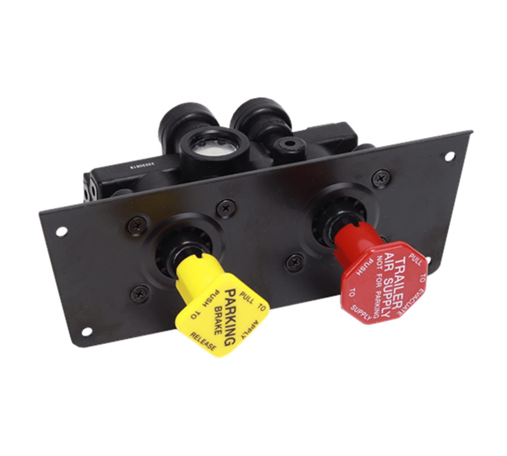 Automann Bendix MV3 manifold dash control module, original equipment, shown in a close-up image with connectors and control interface.